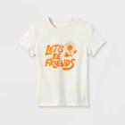 Toddler Boys' 'let's Be Friends' Graphic Short Sleeve T-shirt - Cat & Jack Cream
