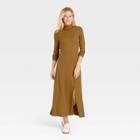 Women's Long Sleeve Dress - Who What Wear Brown