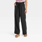 Women's High-rise Wide Leg Pants - Knox Rose Black