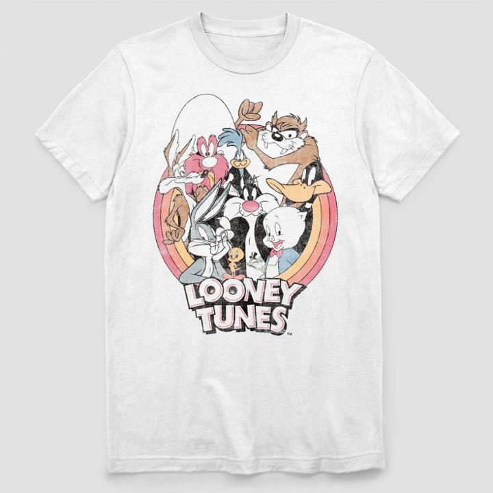 Men's Looney Tunes Short Sleeve Graphic T-shirt - White