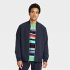 Houston White Adult Bomber Jacket - Navy Blue Xxs/xs