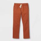 Boys' Stretch Straight Fit Woven Pull-on Pants - Cat & Jack Orange