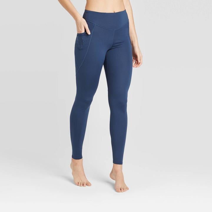 Women's High-waisted Pocketed Leggings - Joylab Blue M, Women's,