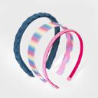 Girls' 3pk Glitter And Rainbow Headband - Cat & Jack