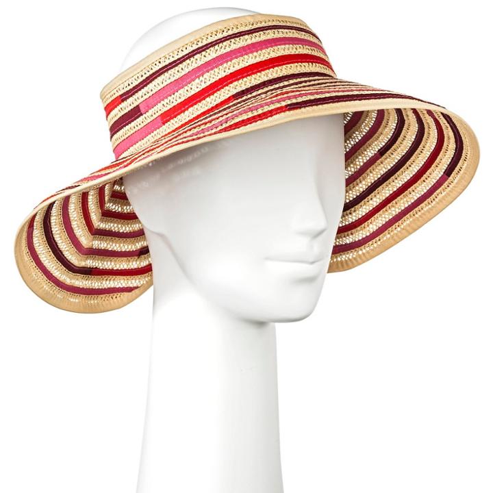 Merona Women's Straw Visor Rust (red) -