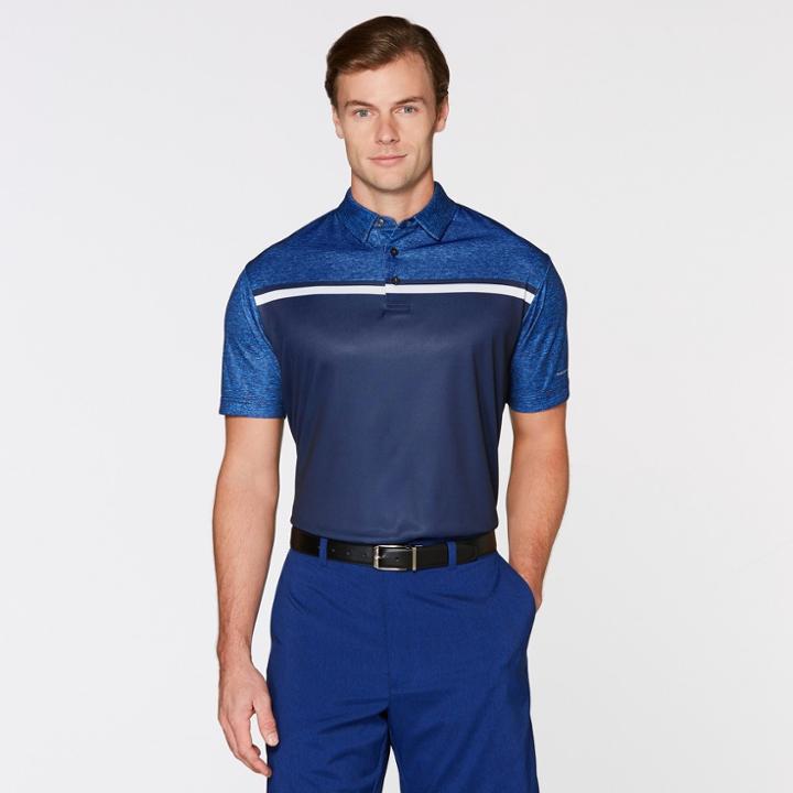 Men's Color Block Polo Shirt - Jack Nicklaus Peacoat