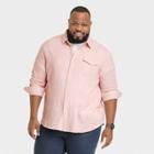 Men's Big & Tall Long Sleeve Button-down Shirt - Goodfellow & Co Pink