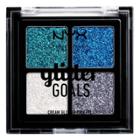 Nyx Professional Makeup Glitter Goals Cream Quad Palette Glacier