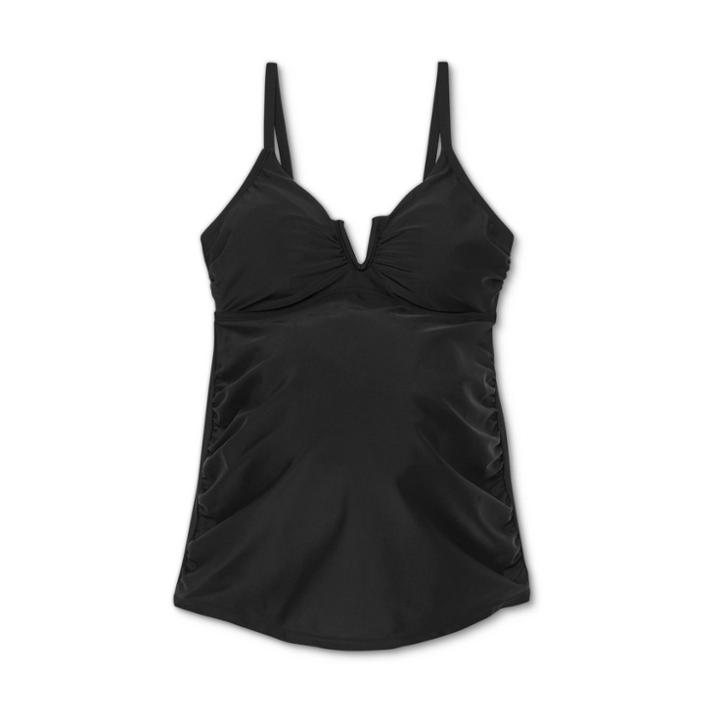 V-wire Maternity Tankini Top - Isabel Maternity By Ingrid & Isabel Black