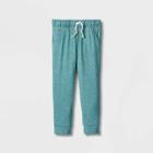 Toddler Girls' Solid Cozy Knit Jogger Pants - Cat & Jack Green