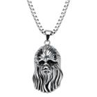 Men's Star Wars Stainless Steel 3d Chewbacca Pendant With Chain