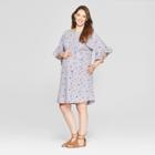 Maternity Woven Floral Print Tulip Sleeve Dress - Isabel Maternity By Ingrid & Isabel Lilac Xs, Women's, Purple
