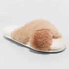 Women's Paris Crossband Fur Slippers - Stars Above Taupe