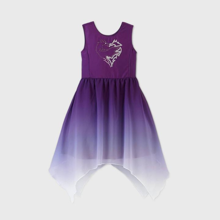 Girls' Disney Descendants Mal Wedding Dress - Purple