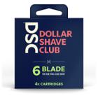 Dollar Shave Club 6-blade Razor Cartridge Refills