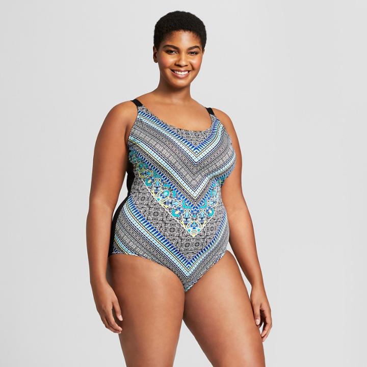 Clean Water Cleanwater Women's Strappy Tribal One Piece - 22w,
