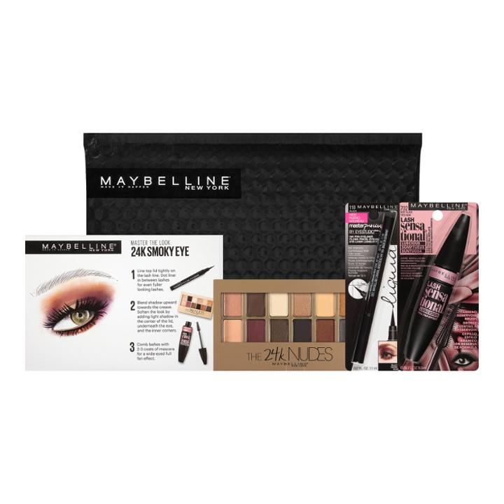 Maybelline Ny Minute Mascara Smoky Eye Makeup Kit 24k Smoky Eye
