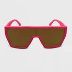 Women's Shield Plastic Sunglasses Silhouette - Wild Fable Pink, Women's,