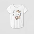 Girls' Hello Kitty Short Sleeve Graphic T-shirt - Off-white