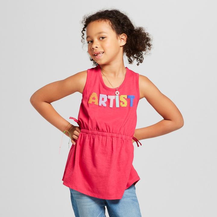 Girls' Artist Tank Top - Cat & Jack Red