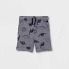 Toddler Boys' Dino Print French Terry Pull-on Shorts - Cat & Jack Navy