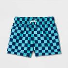 Baby Boys' Checkered Swim Shorts - Cat & Jack Blue