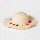 Girls' Paper Straw Floppy Hat - Cat & Jack Natural