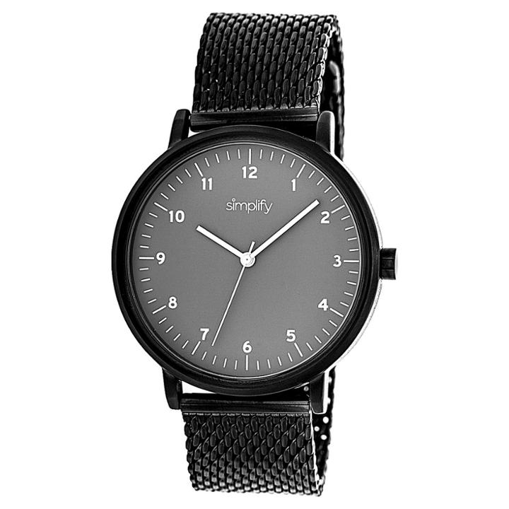 Simplify The 3200 Men's Stainless Steel Bracelet Watch - Gray