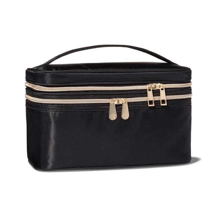 Sonia Kashuk Double Zip Train Case Makeup Bag - Black