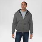 Dickies Men's Heavyweight Quilted Fleece Hoodie Dark Heather Gray