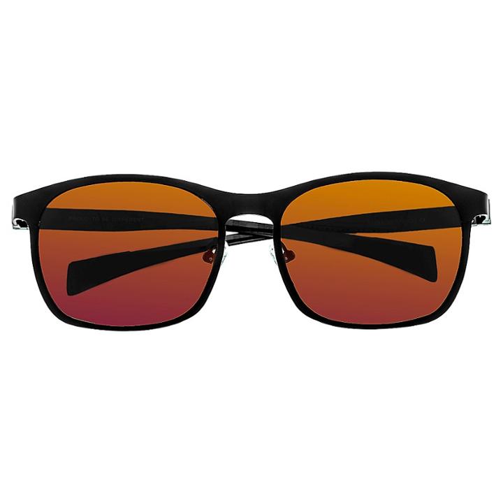 Breed Men's Halley Polarized Sunglasses With Titanium Frame And Carbon Fiber Arms - Black/yellow