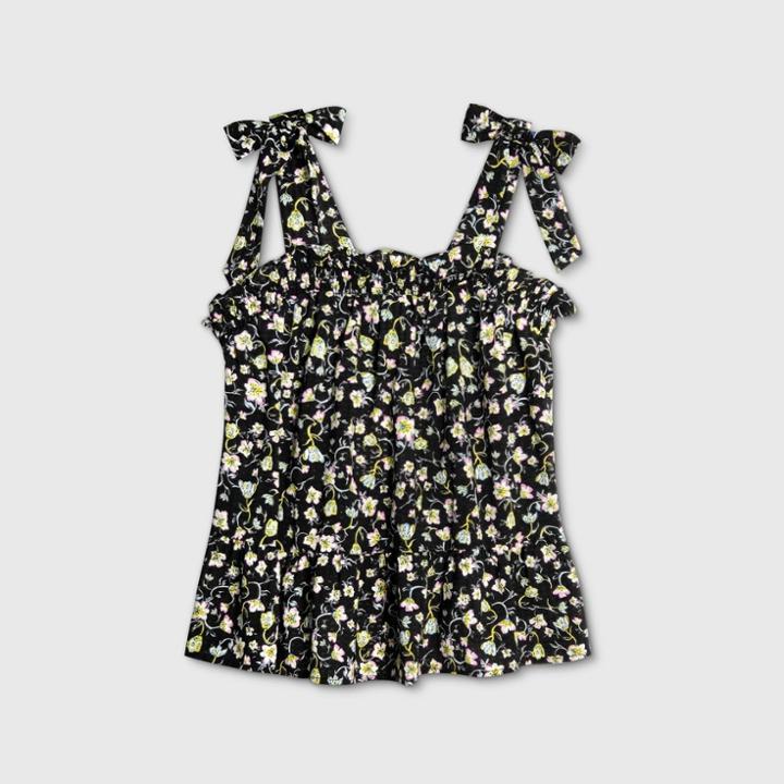 Women's Printed Tank Top - Who What Wear Black