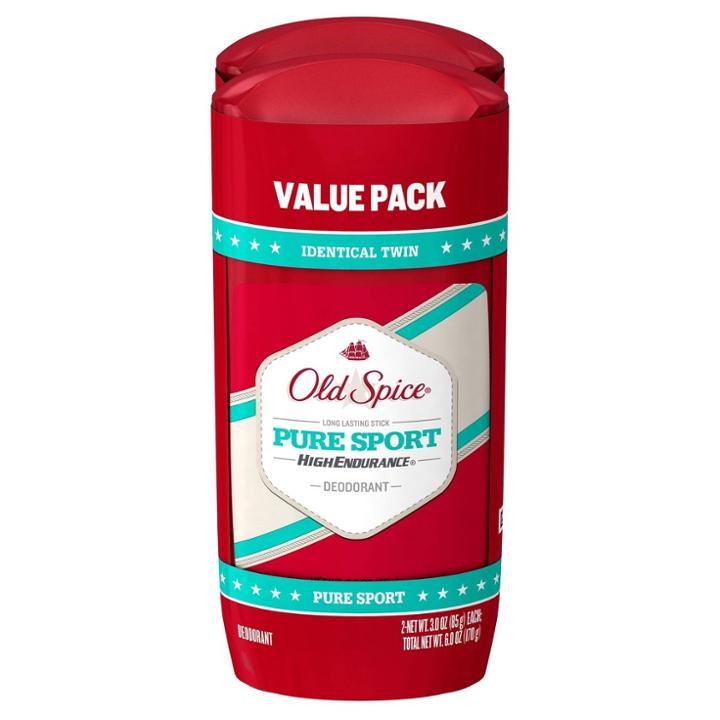 Old Spice High Endurance Pure Sport Invisible Solid Deodorant Twin Pack