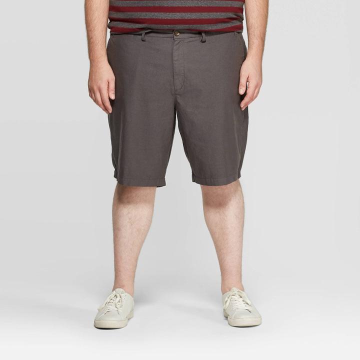 Men's Big & Tall 10.5 Slim Fit Shorts - Goodfellow & Co Gray
