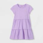 Girls' Tiered Knit Dress - Cat & Jack Violet