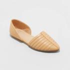 Women's Iris Two Piece Ballet Flats - A New Day Tan