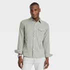 Men's Long Sleeve Button-down Shirt - Goodfellow & Co Gray