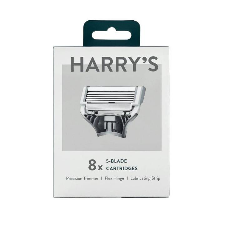 Harry's 5-blade Men's Razor Blade Refills  8 Cartridges  Compatible With All Harry's Razors And Flamingo Razors