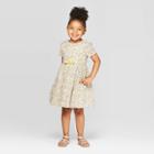 Petiteoshkosh B'gosh Toddler Girls' Short Sleeve Floral A Line Dress - Yellow