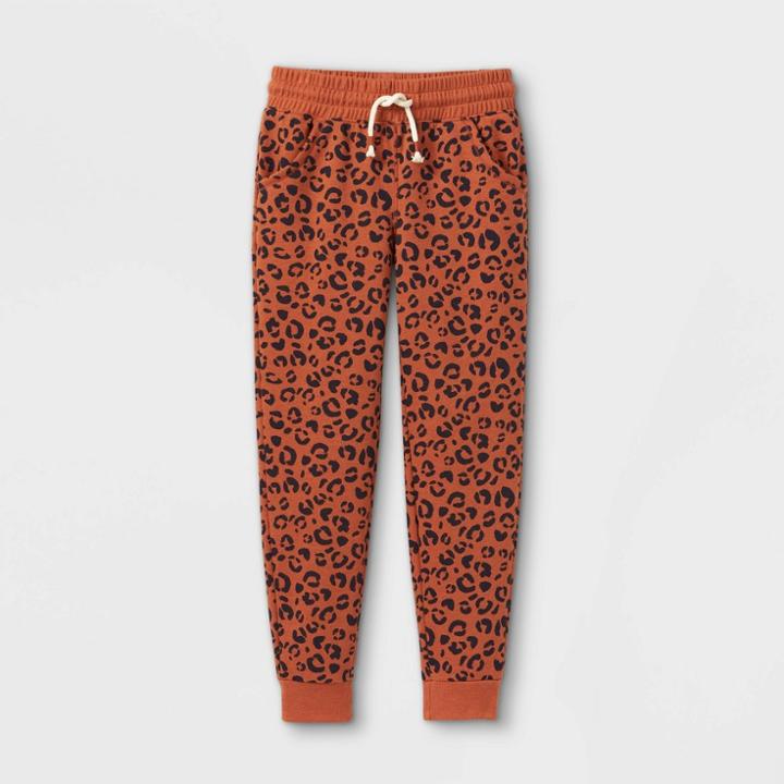 Girls' Fleece Jogger Pants - Cat & Jack Orange
