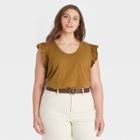 Women's Plus Size Tank Top - Universal Thread Brown