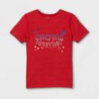 Boys' Adaptive 4th Of July Short Sleeve Graphic T-shirt - Cat & Jack Red