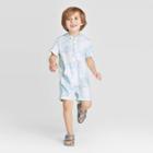 Toddler Boys' Tie-dye Hooded Romper - Art Class White 12m, Toddler Boy's,