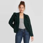 Women's Ruffle Cardigan - Universal Thread Green