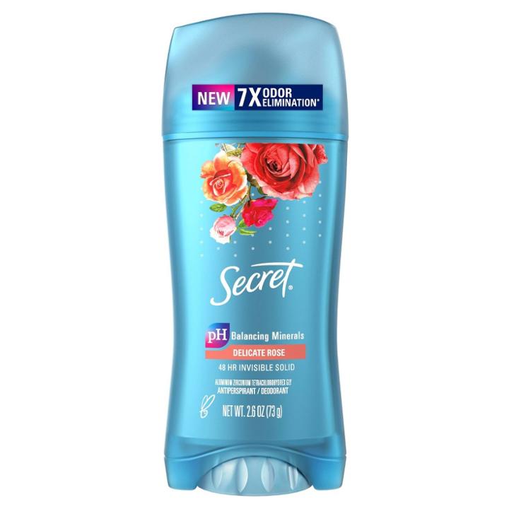 Secret Invisible Solid Antiperspirant & Deodorant Rose