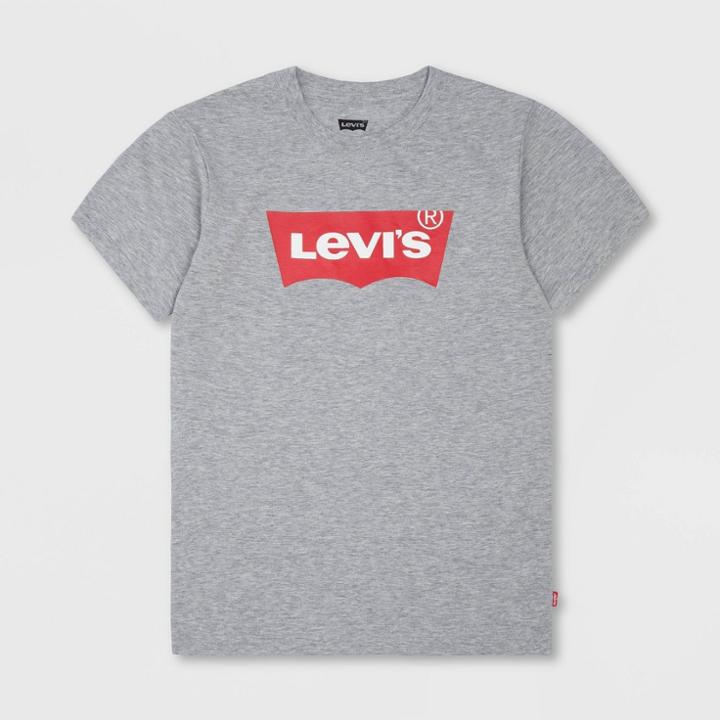 Levi's Boys' Batwing Logo Short Sleeve T-shirt - Gray