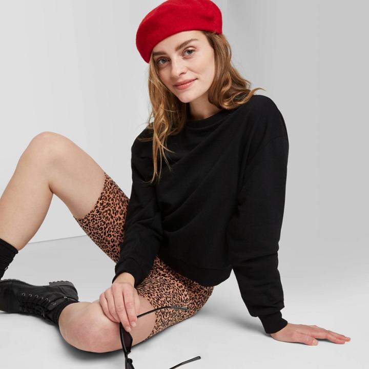 Women's Crewneck Sweatshirt - Wild Fable Black