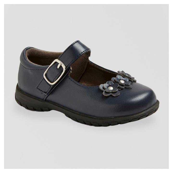 French Toast Toddler Girls' Becki Mary Jane Shoes - Navy (blue)