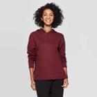 Women's Regular Fit Long Sleeve Hooded Sweatshirt - A New Day Burgundy