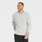 Men's Textured Long Sleeve T-shirt - Goodfellow & Co Gray